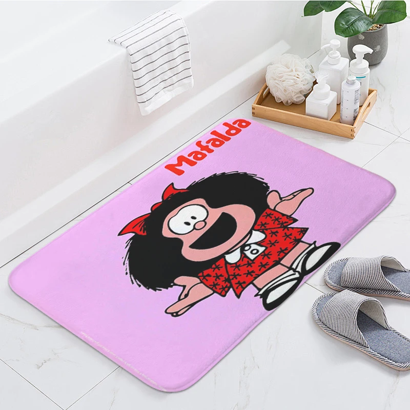 

Veranda Floor Mat Non Slip D-Mafaldas Carpet for Bedroom Useful Things for Home Kitchen Living Room Bath Rugs Entrance Doormat