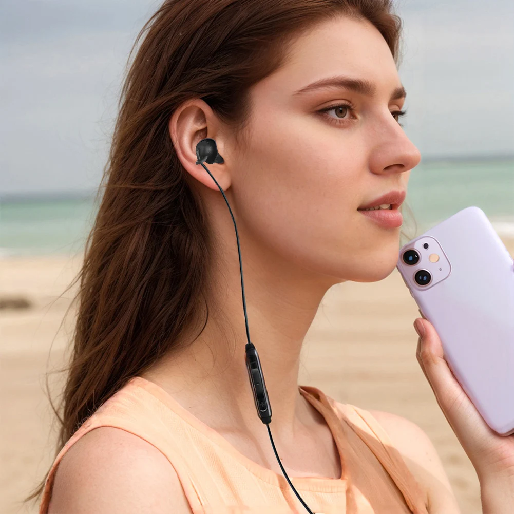 3.5mm/Type-c Wired Earbuds In Ear Headphone One Side Earplugs Soft Silicone Single Side Earphone for Android Phone MP3 Players
