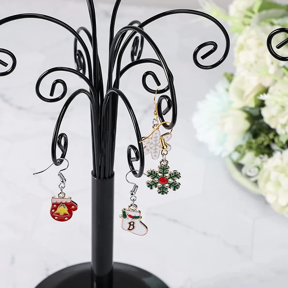 

Earrings Display Stand Iron Earrings Storage Rack Jewelry Organizer Creative Desktop Display Holder Jewelry Organizer