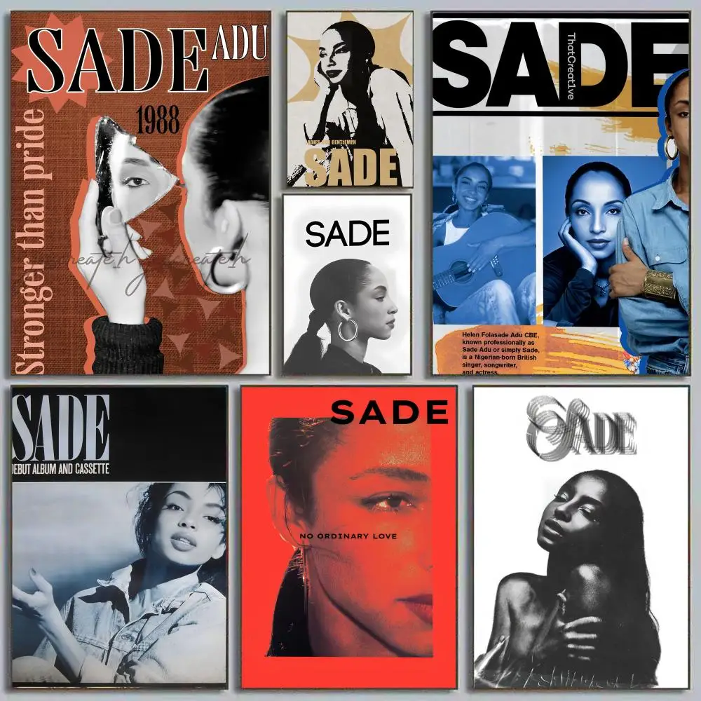 S-Sades المغني صوفستي اللوحة الخط شخصية الفضاء قماش المشارك جدار جدارية الفن صور لغرفة ديكور المنزل