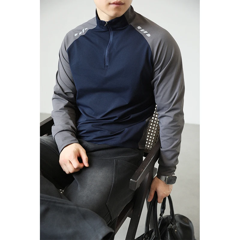 ملابس رياضية للياقة البدنية سريعة الجفاف للرجال - تي شيرت سريع الجفاف لركوب الدراجات في الهواء الطلق واللياقة البدنية بأكمام طويلة #4