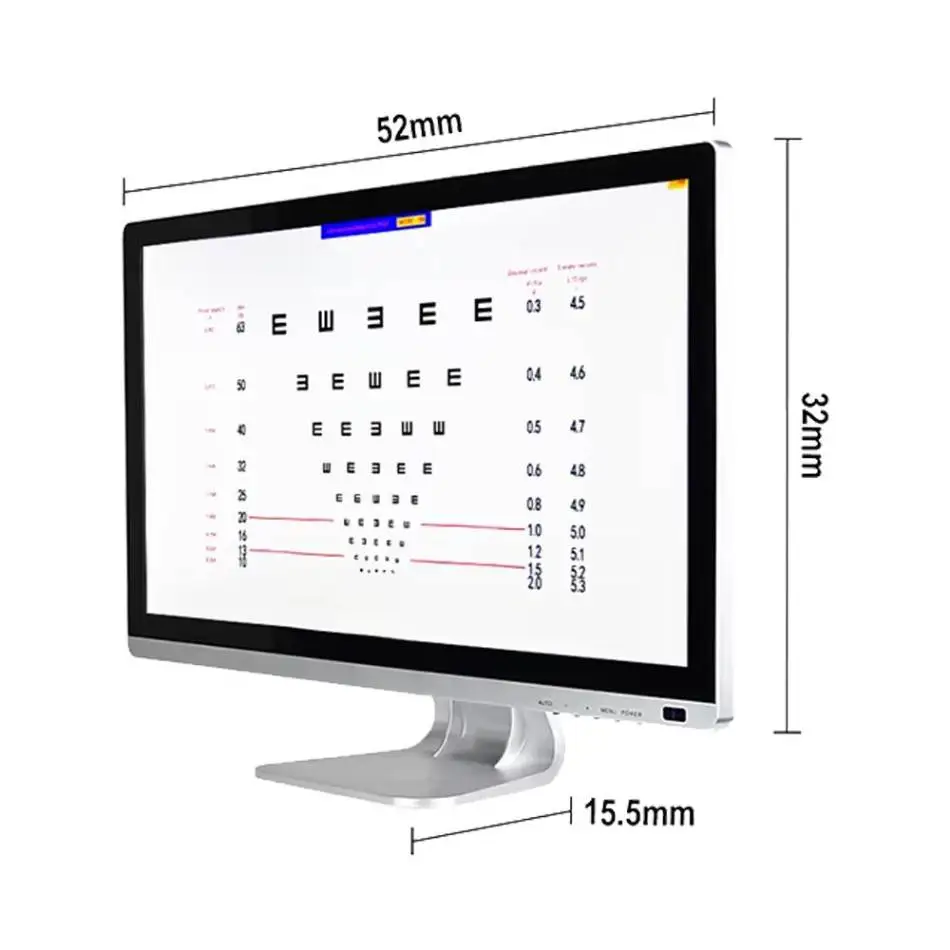 Vision Chart Panel Led Visual Acuity Testing Chart 21,5 Zoll Eye Vision Ophthalmic Lcd Optical Tester Monitor Optotypes