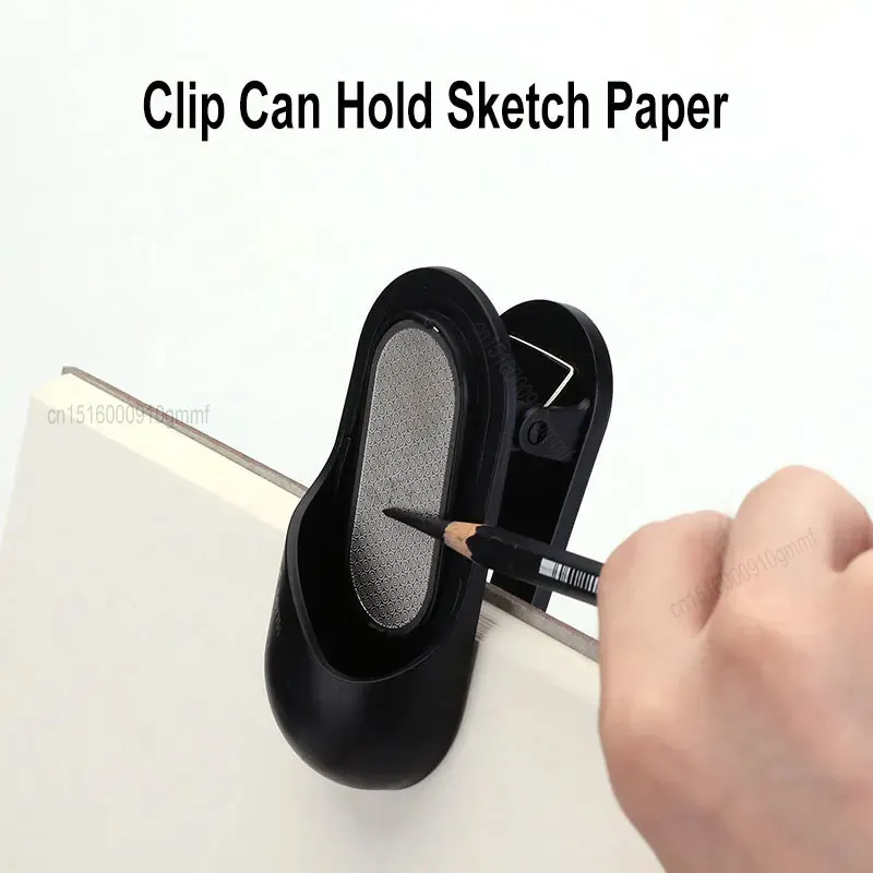 Art Sketch Pencil Graphite Charcoal Carbon Stick Rod Sharpener Pencil Lead Tip Grinder With Easel Clip For Drawing Paper Holder