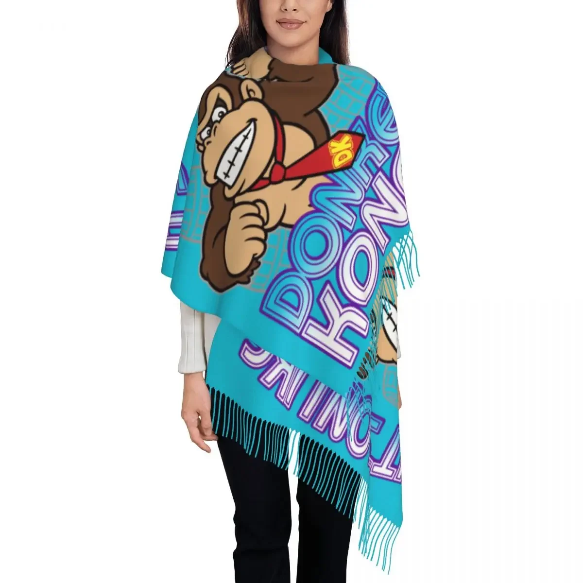 Personalized Print It's On Like Donkey Scarf Women Men Winter Fall Warm Scarves Gorilla Shawl Wrap