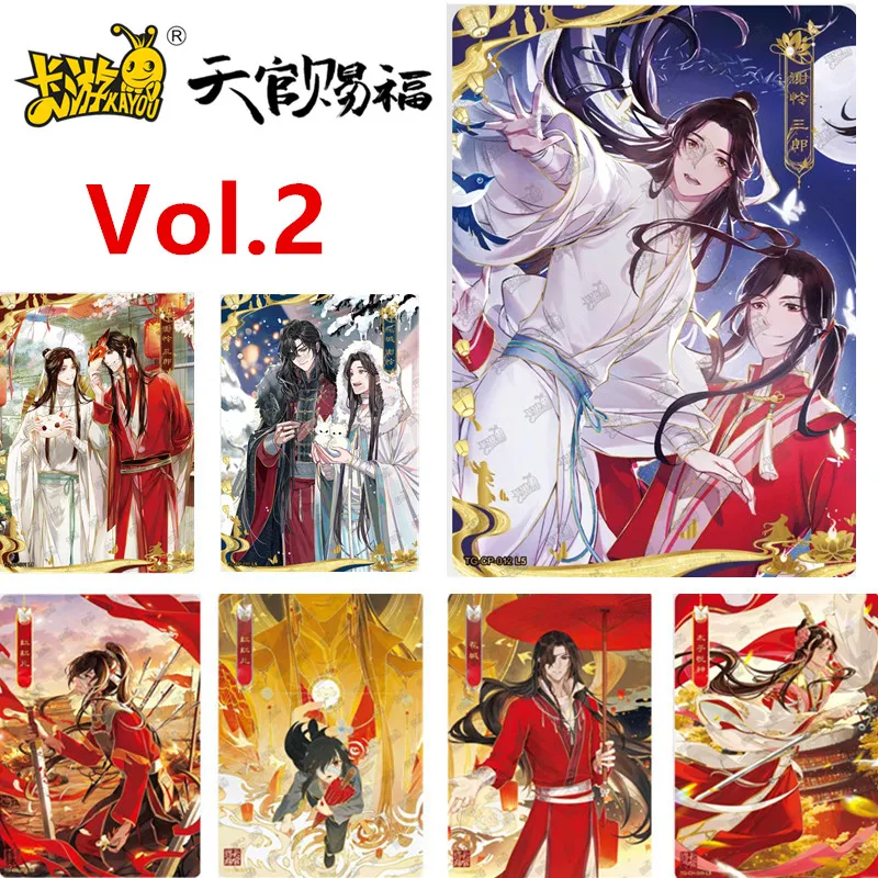 KAYOU Echt Heaven Official's Blessing Vol.2 Volledige Serie PT CH CP PR Animatie Karakter Collectie Kaart Kerstcadeau Speelgoed