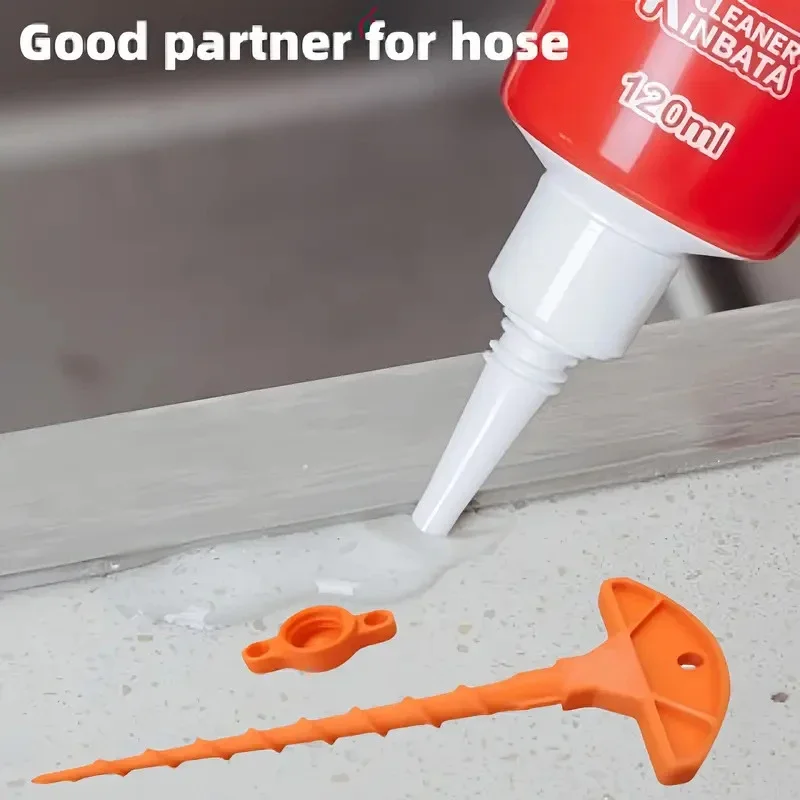 1 Set Glass Glue Sealing Cap for Glass Caulk Tubes Fits Standard Sizes Handy DIY Tool Sealant Gun Nozzle Clog Prevention Tool