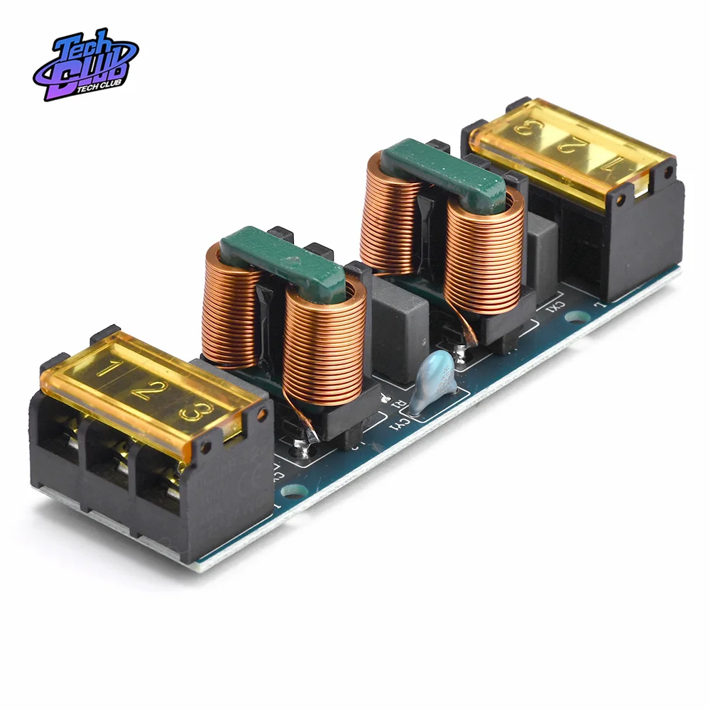 6A /25A Power Filter Emi High-Frequency Two-Stage Power Low-Pass Filter Board for Electrical Tool Accessries Power Supply