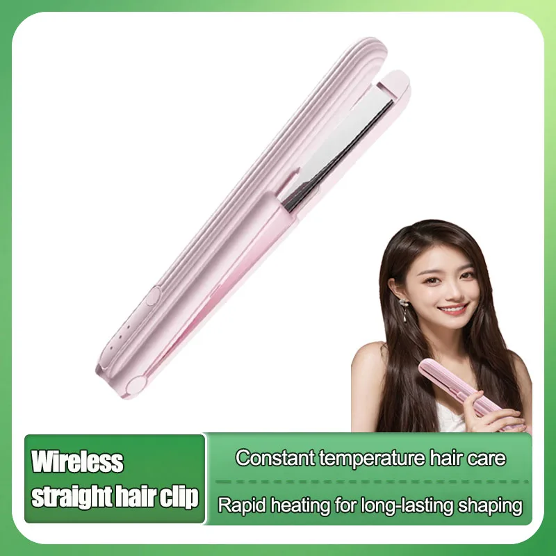 Portable Hair Perming Styling Appliance Hair Crimper Mini Electric Splint Flat Iron Ceramic Hair Curler & Straightener