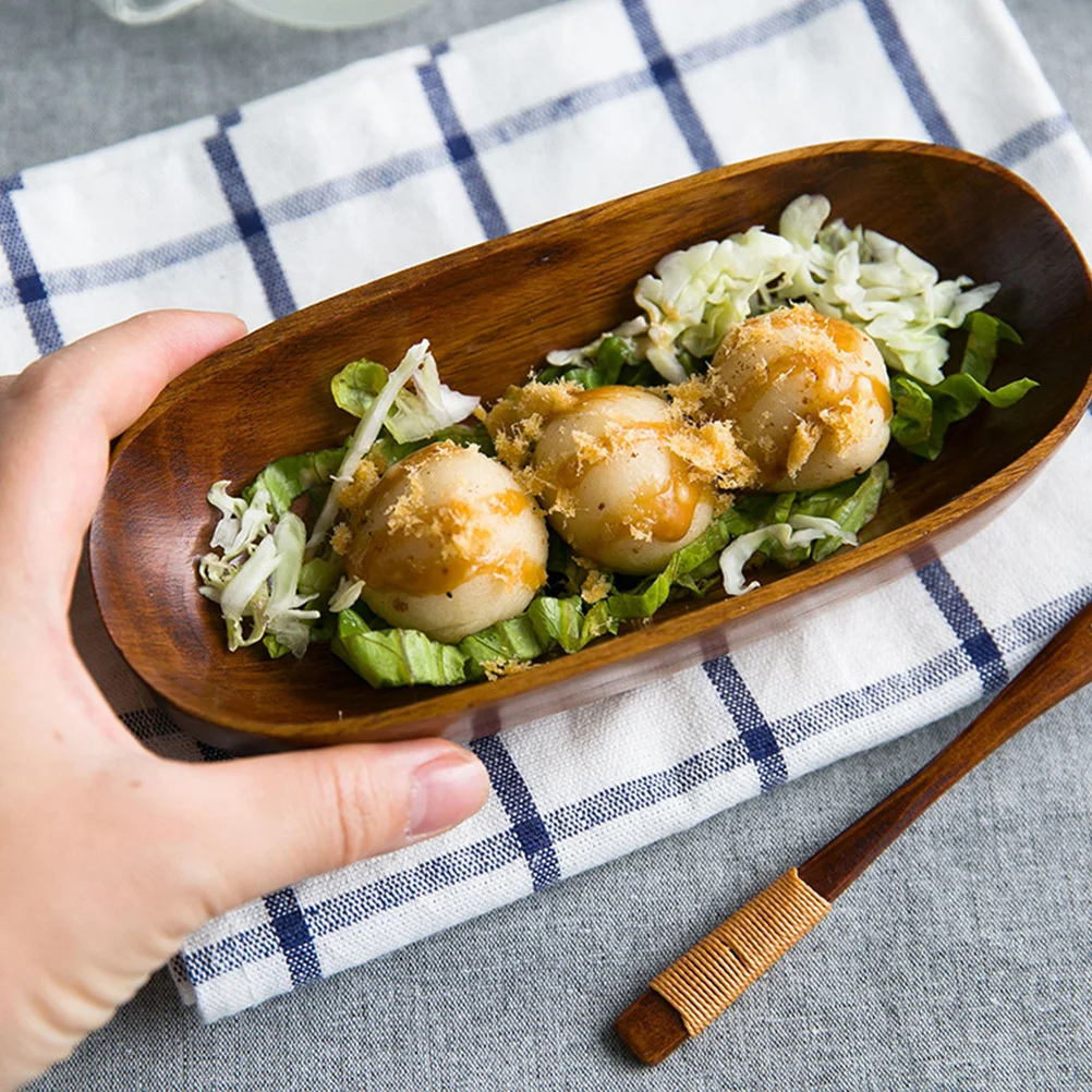 

1Pcs Premium Sushi Tray Boat Style Functional Elegant Snack Plate for Dining Room Kitchen Bar Party Serving Food Display Dish