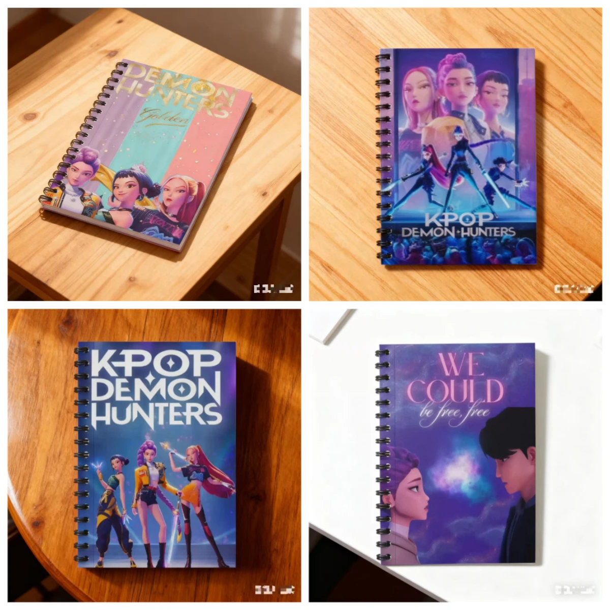 Kpop demon hunters bobina cadernos anime personagem impresso diário bloco de notas para estudantes material de papelaria