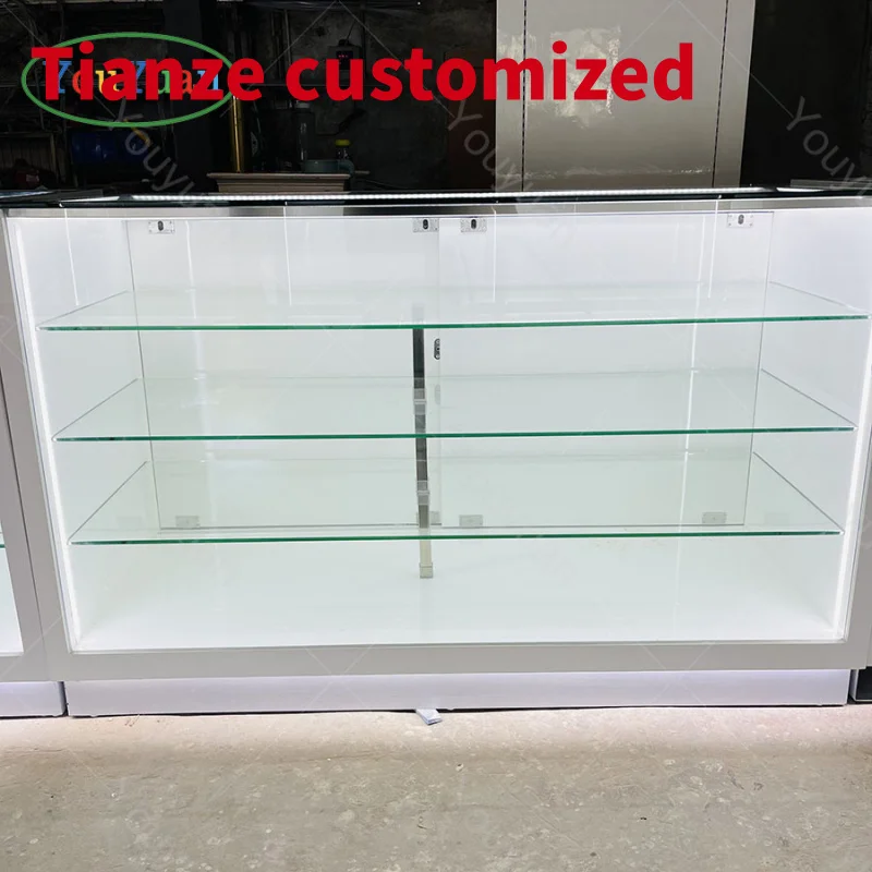 (customized)Factory Direct Sale Glass Cell Phone Display Cabinet Showcase Mobile Phone Shop Decoration Shop Interior Design