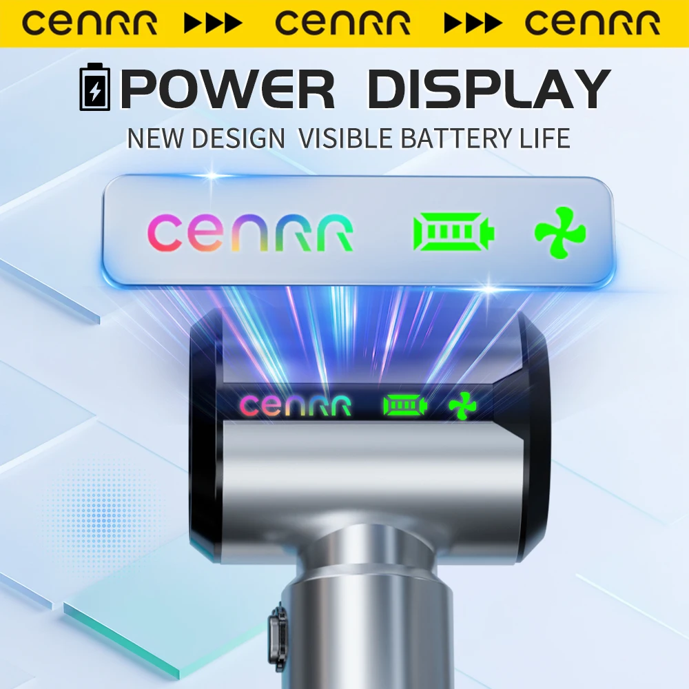CENRR جديد سيارة مكنسة كهربائية لاسلكية صغيرة قوية المحمولة المحمولة منظف السيارة LED عرض الطاقة هدية مصباح مسدس هواء 7500mAh