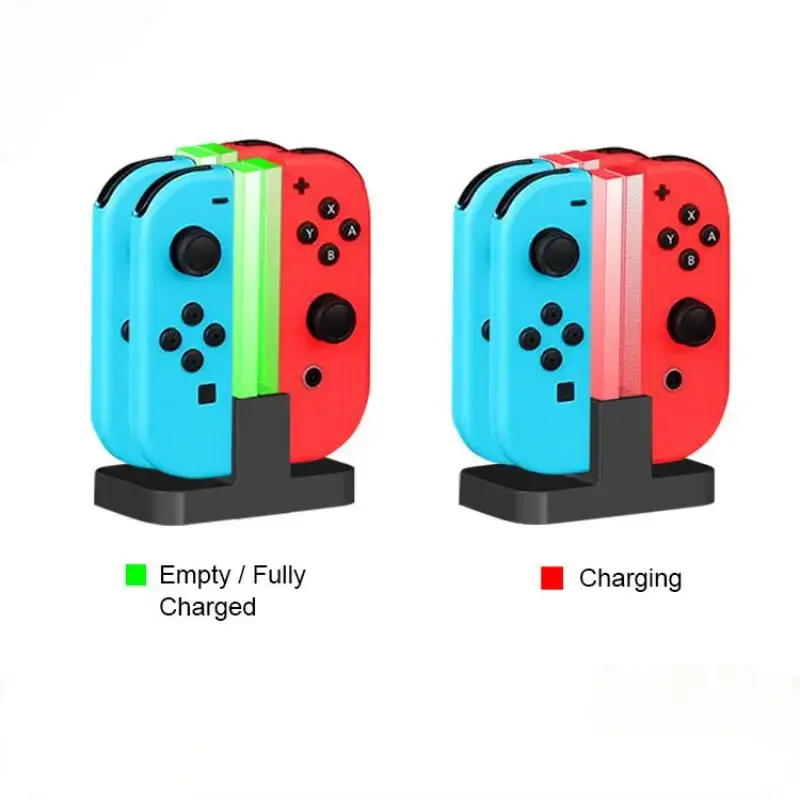 Nintend Switch 4 Controller Charger LED Indicator Charging Dock Station for Nitendo Switch Nintendo NS Joy-con Accesso