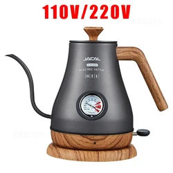 110V/220V Electric Kettle Long Spout Coffee Kettle Tea Pot Hand Brewing Coffee Pot Tea Maker with Temperature Controller 1L