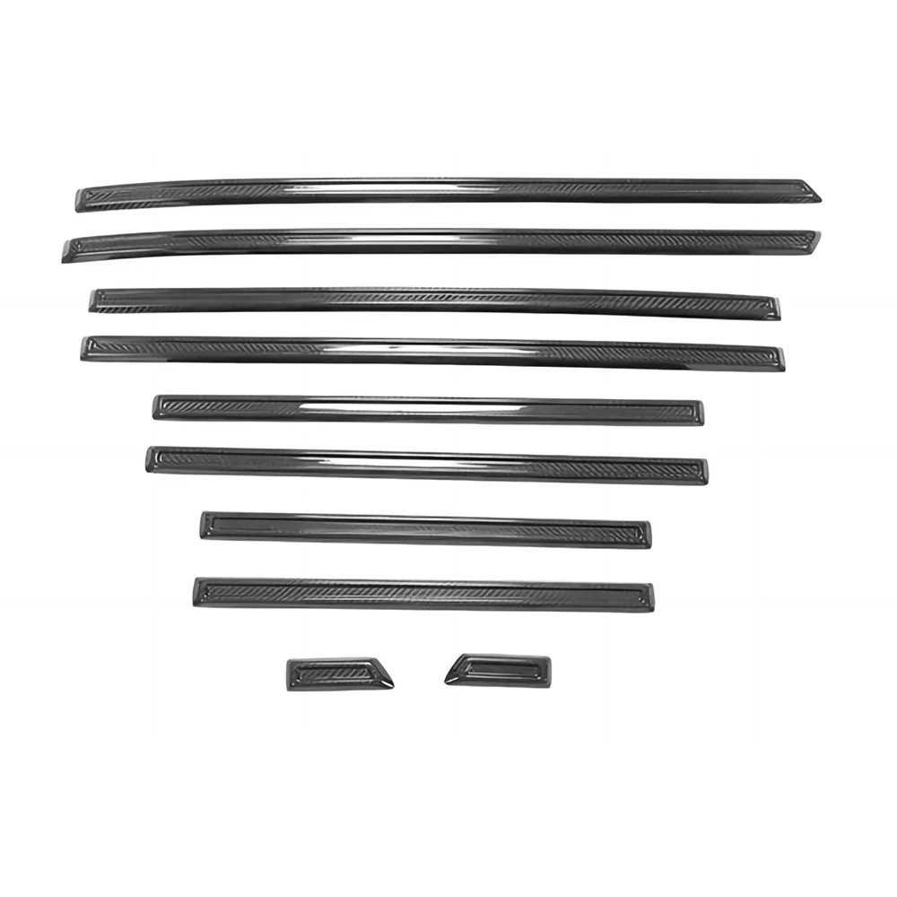 Dry Carbon Fiber Side Door Exterior Decoration Molding Trim Cover For Mercedes Benz 19-21 W463 W464 G500 G550 G63 AMG