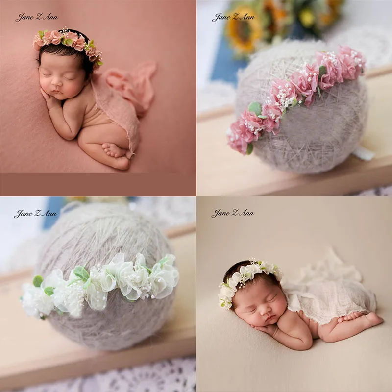 Children photography headwear hair band photography props newborn baby 0-3 year photo studio head flower