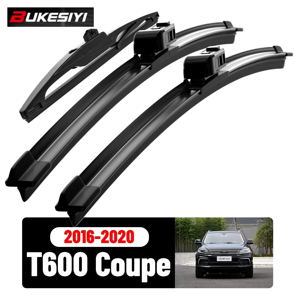 Front & Rear Wiper Blades Set For Zotye T600 Coupe 2016-2020 2017 2018 2019 Silent Windscreen Wipers Accessories 24