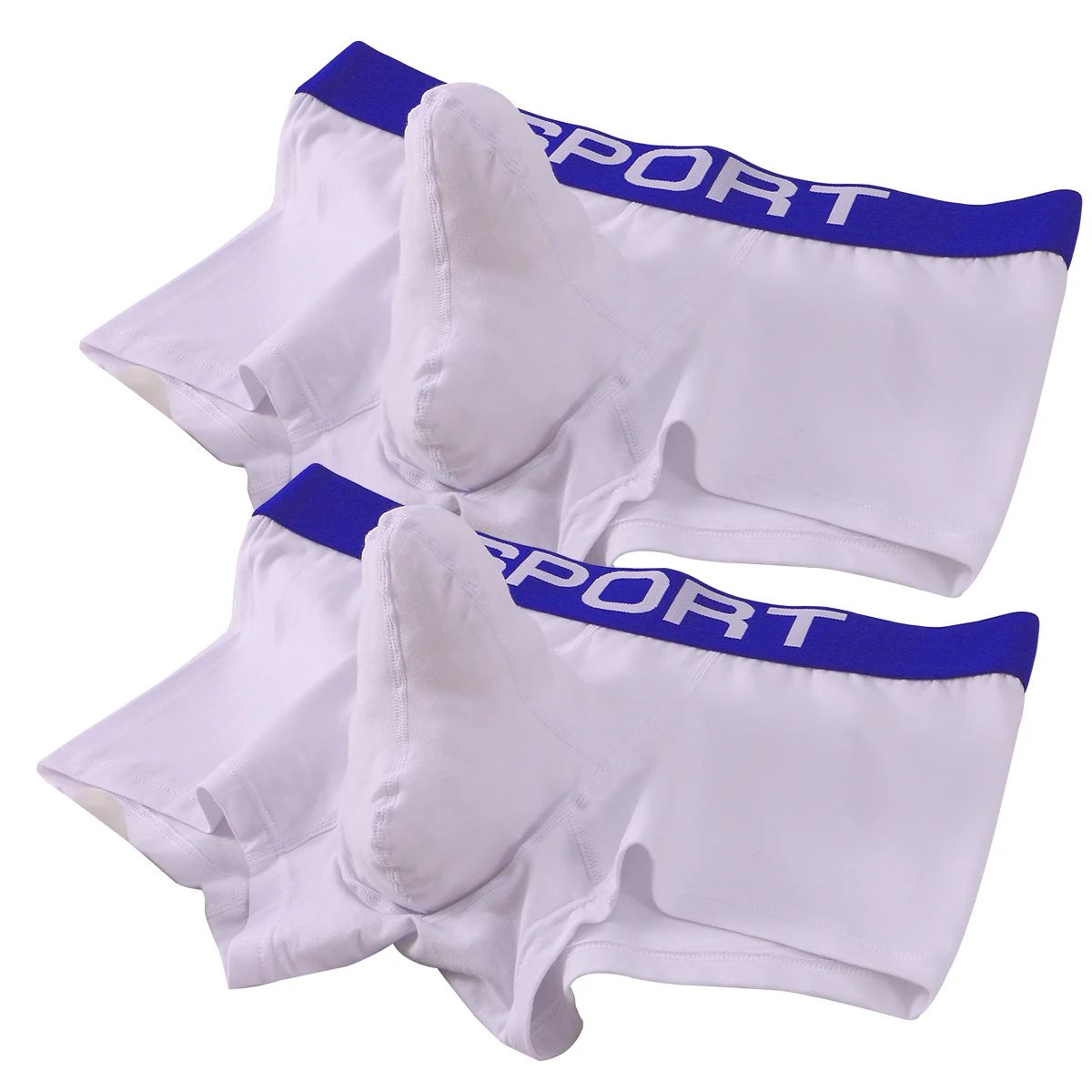 2 PCS Organic Cotton Men Boxers Shorts Man Underwear Boxer Men\'s Panties Male Elephant nose Trunks Underpants U Pouch Convex