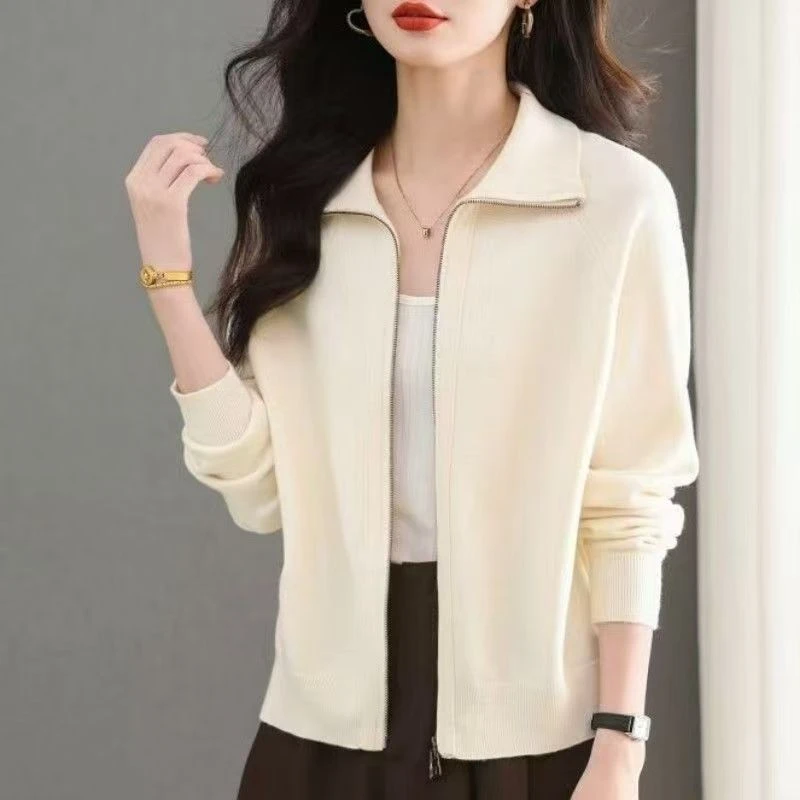 New Sweater Female High Quality Coat Women's Spring Autumn Korean Short knitting Cardigan Joker Overwear Casual Jacket Tops