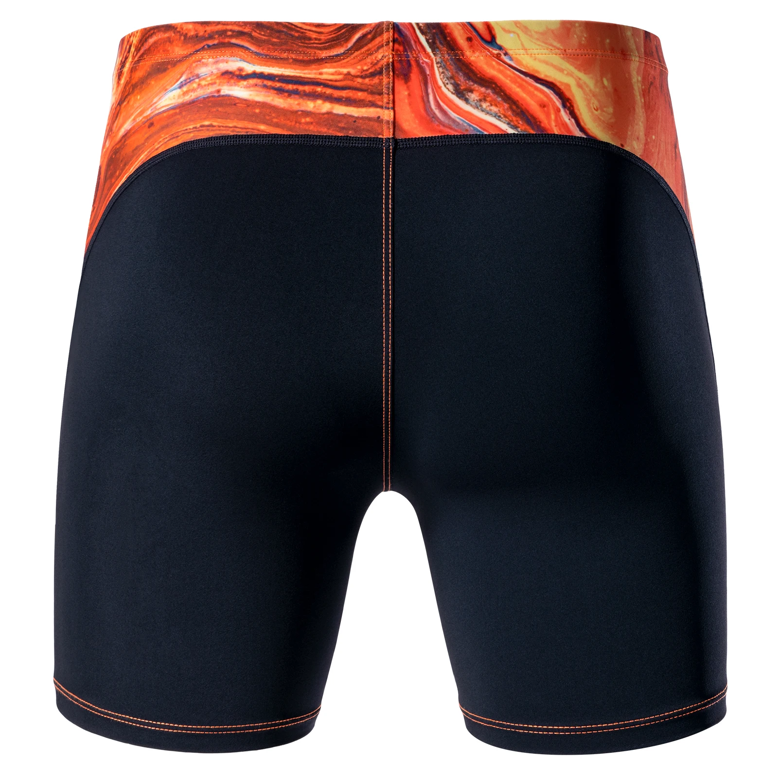 MY KILOMETRE Herren sportliches Bein mit quadratischem Bein Schwimmen Jammers Lavarot Langlebig Training Splice-Badeanzug Sportliche Bademode Badehose – Detail 12