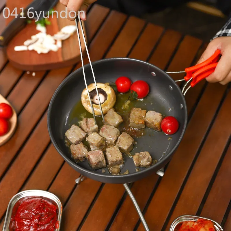 

Outdoor Portable 2-3 Person Pan Small Frying pan Frying Pans Camping Picnic Cookware Stovetop Non-stick Pan