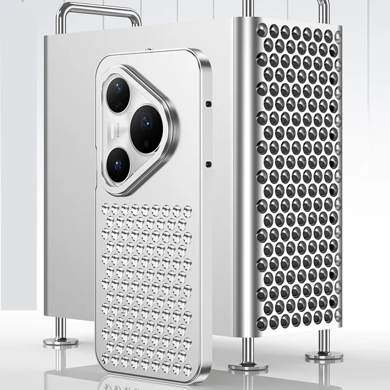 

Luxury Metal Cooling Hollow Aluminum Phone Case For Huawei Pura 80 Ultra Pura80 Pro+ Heat Dissipation Cover Funda