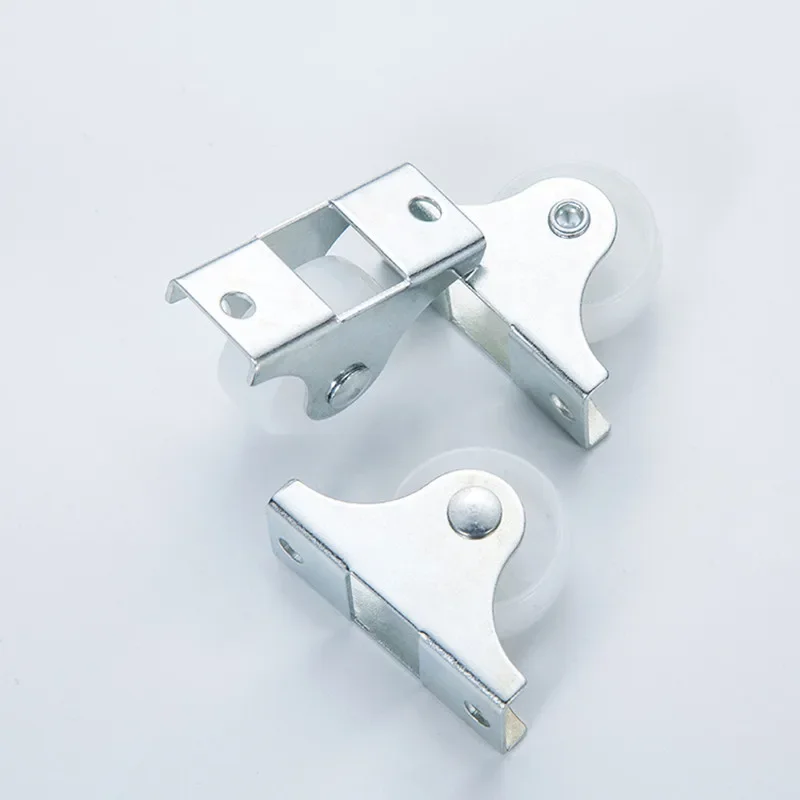Ruedas fijas de riel blanco de 4/8/16 piezas, rueda unidireccional pequeña de 1 pulgada para muebles, accesorios de Hardware de rueda direccional de plástico