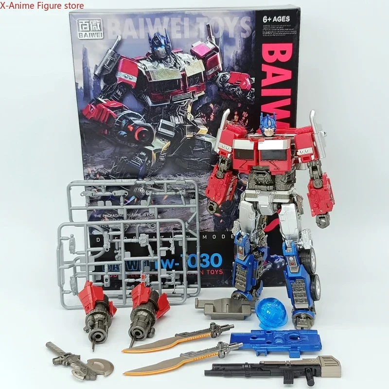 Auf Lager Baiwei TW-1030 TW-1030B Film 7-Power Warriors OP Transformiertes Spielzeugset Robotermodell Actionfiguren Geschenkkollektion