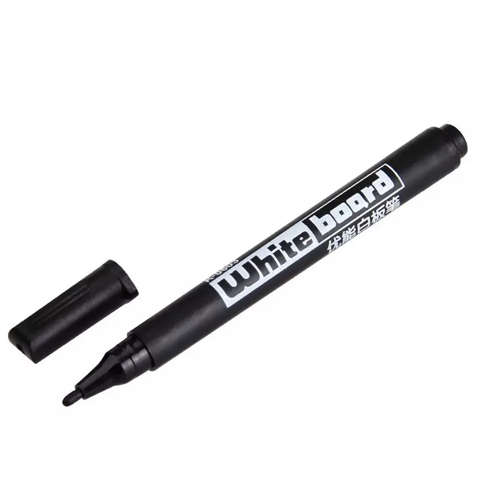 

20Pcs Whiteboard Marker Black Pen Dry Wipe Erase Erasable Office Meeting Teach Stationery