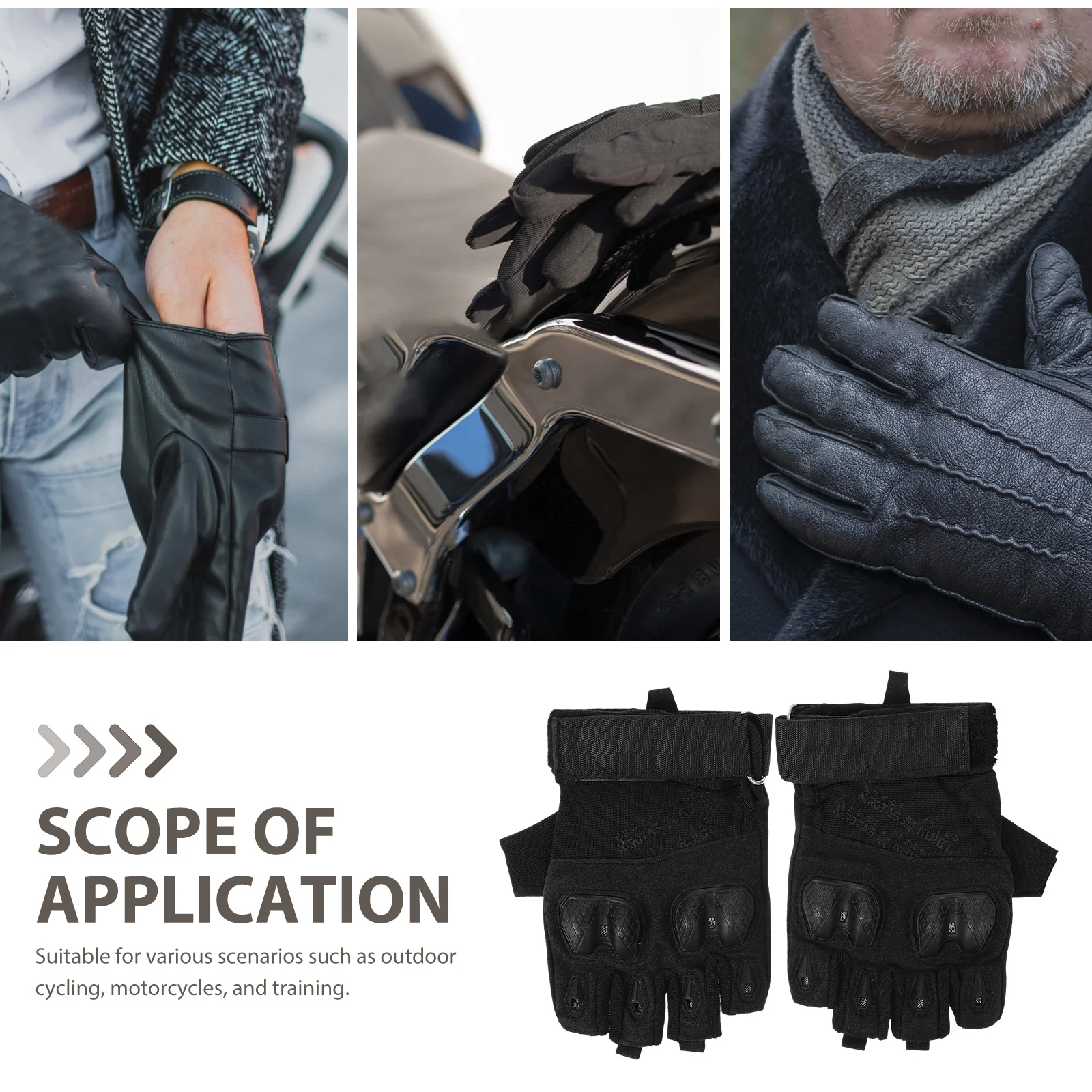 

1Pair Half-Finger Cycling Gloves High-Dexterity Outdoor Sports Gloves for Biking Camping Fitness Training Comfortable