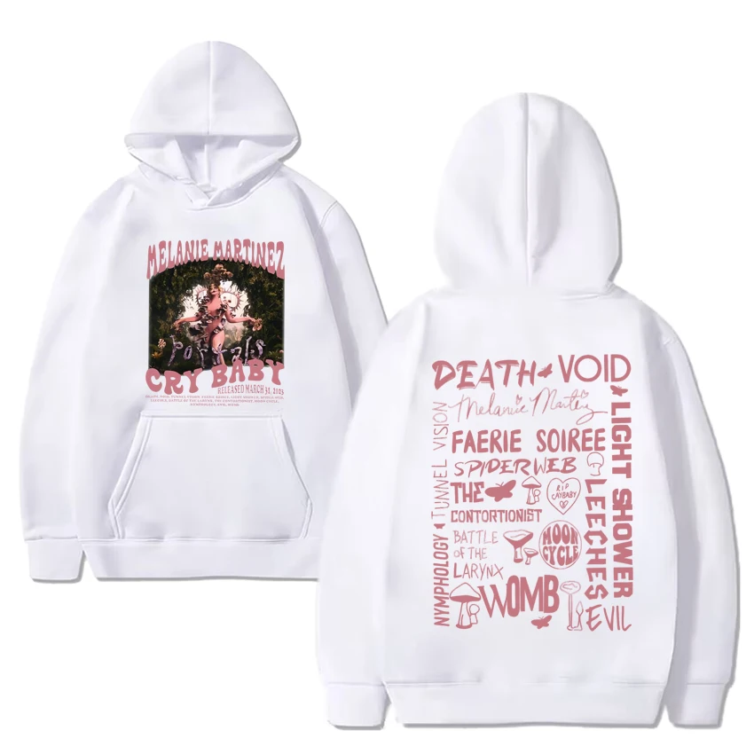 Hete Verkoop Melanie Martinez Portals Tour 2024 Print Hoodie Nieuwe Mannen Gothic Y 2K Sweatshirt Unisex Fleece Pullovers Met Lange Mouwen