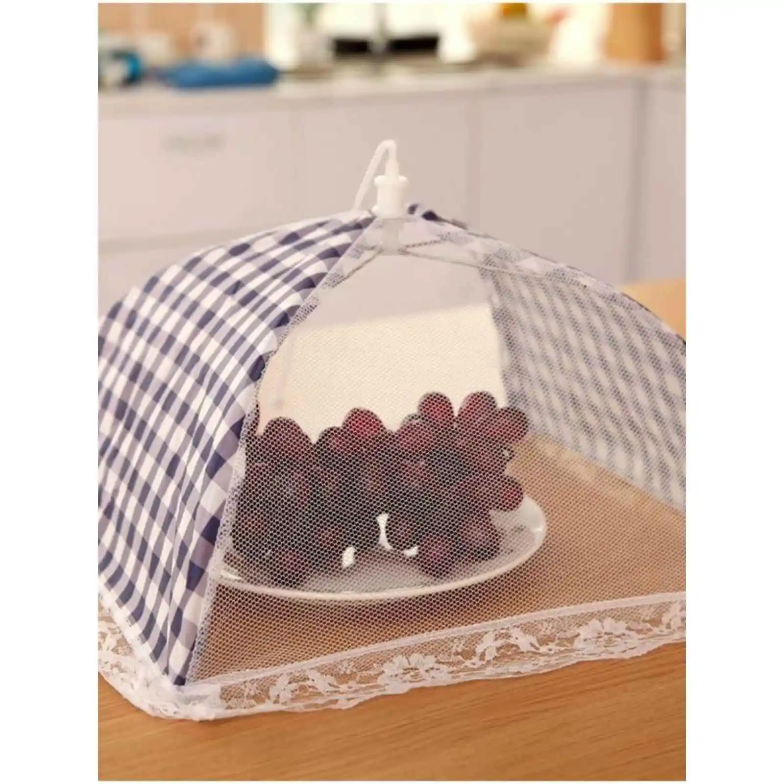 Small Size Fly Screen Cover Net Table Cloth Dustproof Stackable Mosquito Proof Umbrella Home Use Kitchen Accessories