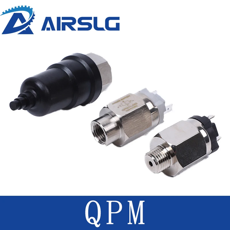 QPM Micro Adjustable Pneumatic Air Pressure Switch For Compressor Hydraulic Diaphragm Automatic Controller QPM11-NO-01 NC