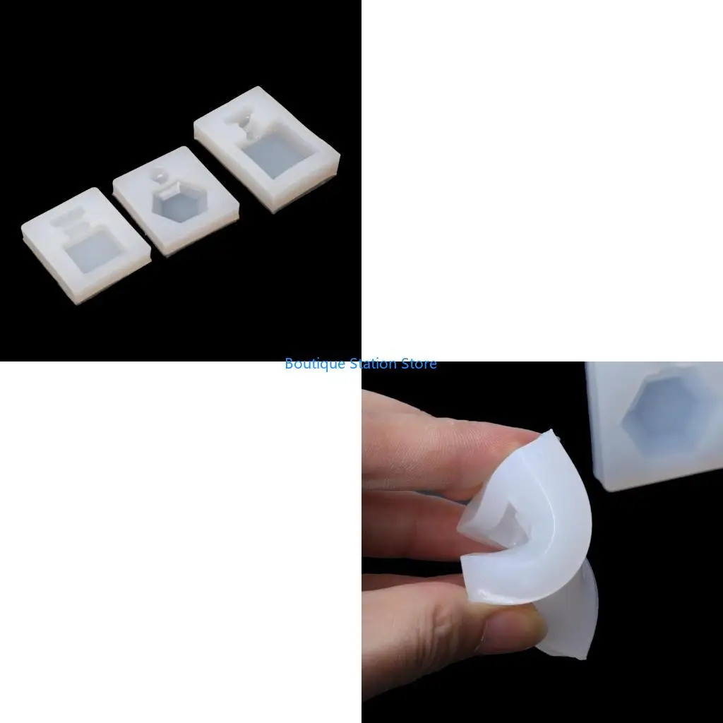 

Y55F Мини-флакон для духов в форме эпоксидной смолы DIY Литье из смолы DIY Игрушки Силиконовая форма