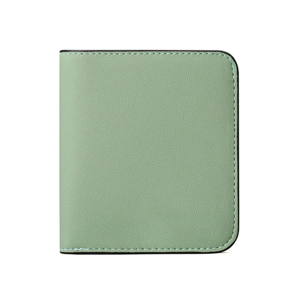 

Coin Pouch PU Women's Short Wallet Ultra thin Zipper Printed Card Bag Portable Multi Slot PU Leather Card Holder Travel