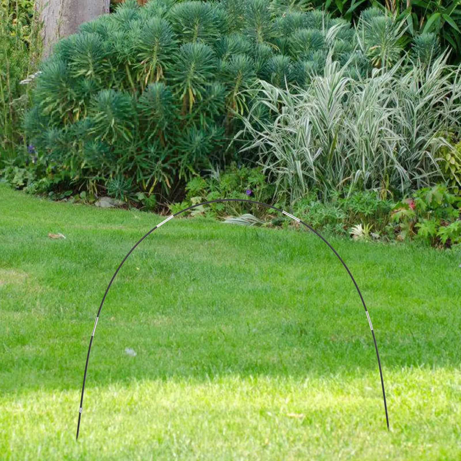 Garden Fiber Rod Hoops for Plant Support Netting Greenhouse Frame Row Cover Tunnel Raised Bed Protection Against Birds Animals