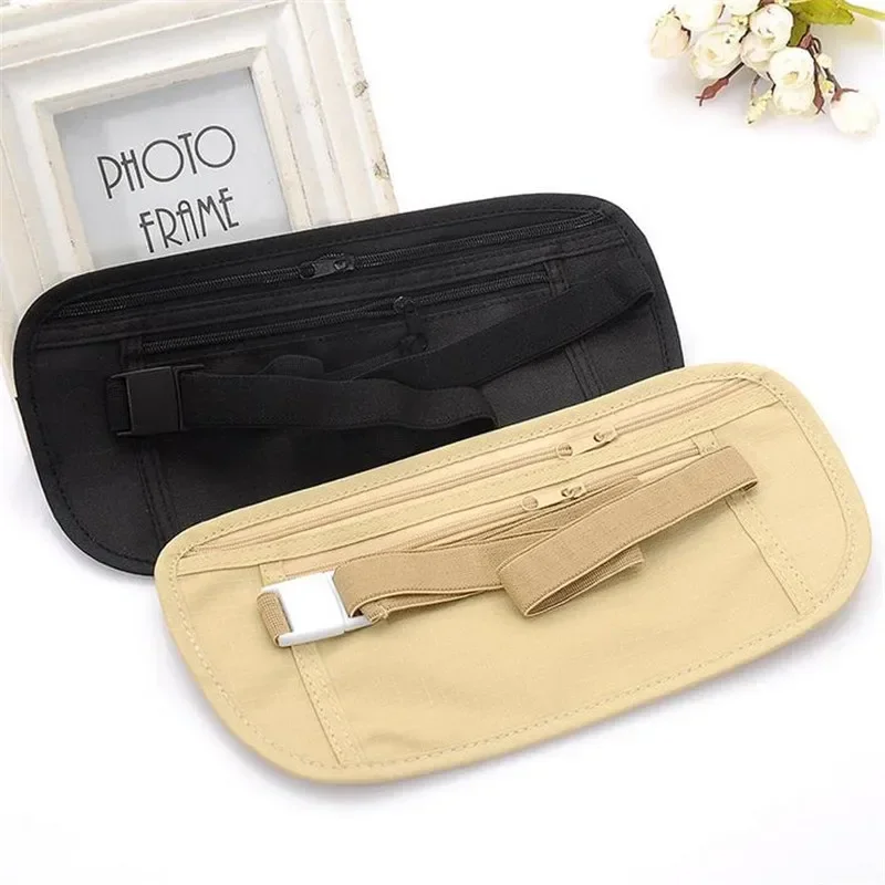 New 1PC Invisible Travel Waist Packs Waist Pouch for Passport Money Belt Bag Hidden Security Wallet Casual Bag for Men Women