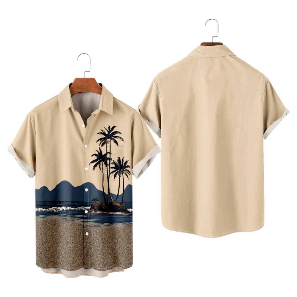 

Men's Shirt Hawaiian Painting Vacation Style 3D Print Y2K Hombre Fashion Summer Shirt Beach