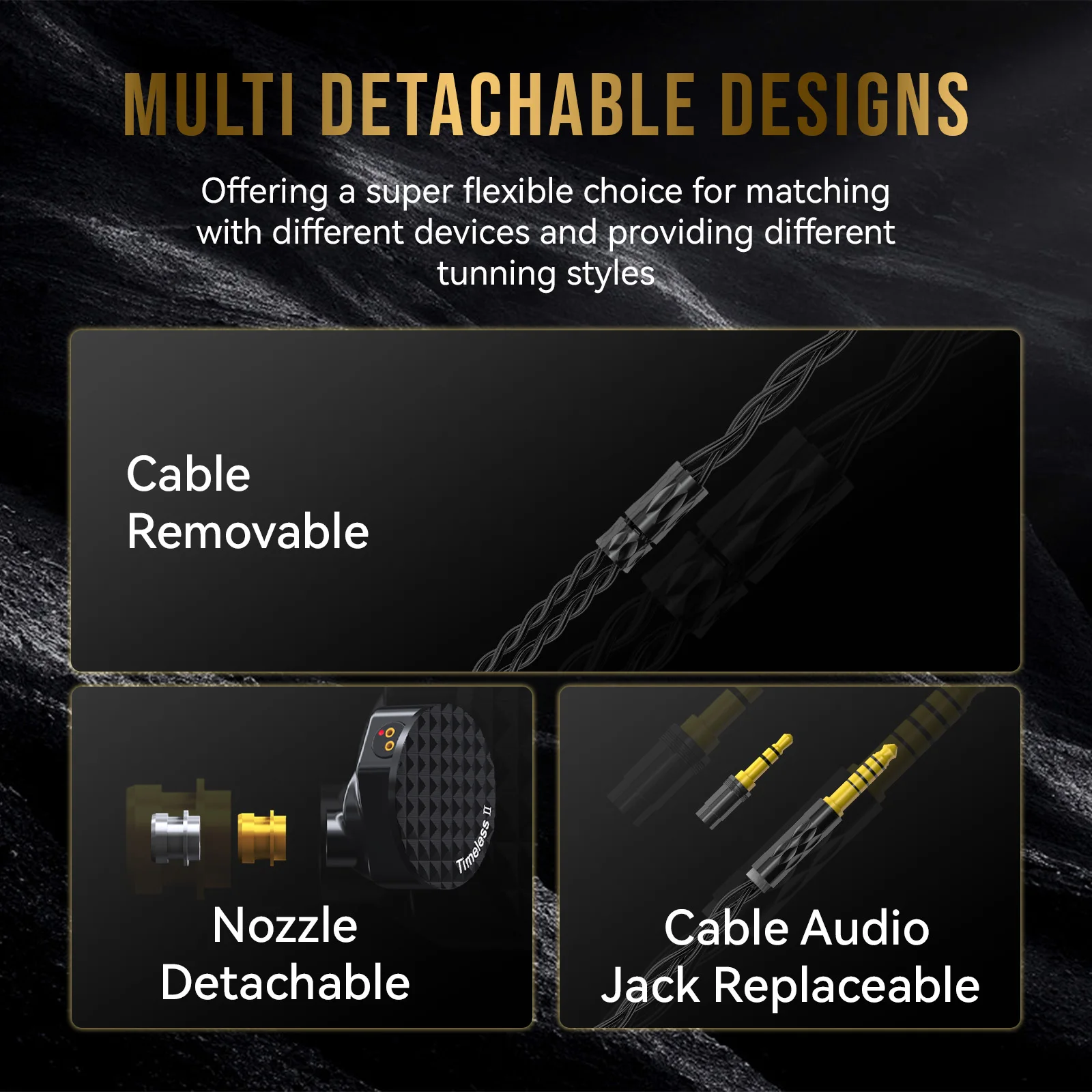 سماعات أذن سلكية مع فوهة قابلة للضبط 7N OCC بفتحة قابلة للضبط 7 هرتز