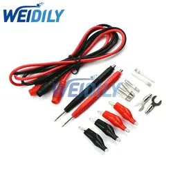 1 Set Multifunction Digital Multimeter Probe Test Lead Cable Alligator Clip Banana Crocodile Clip Test Line