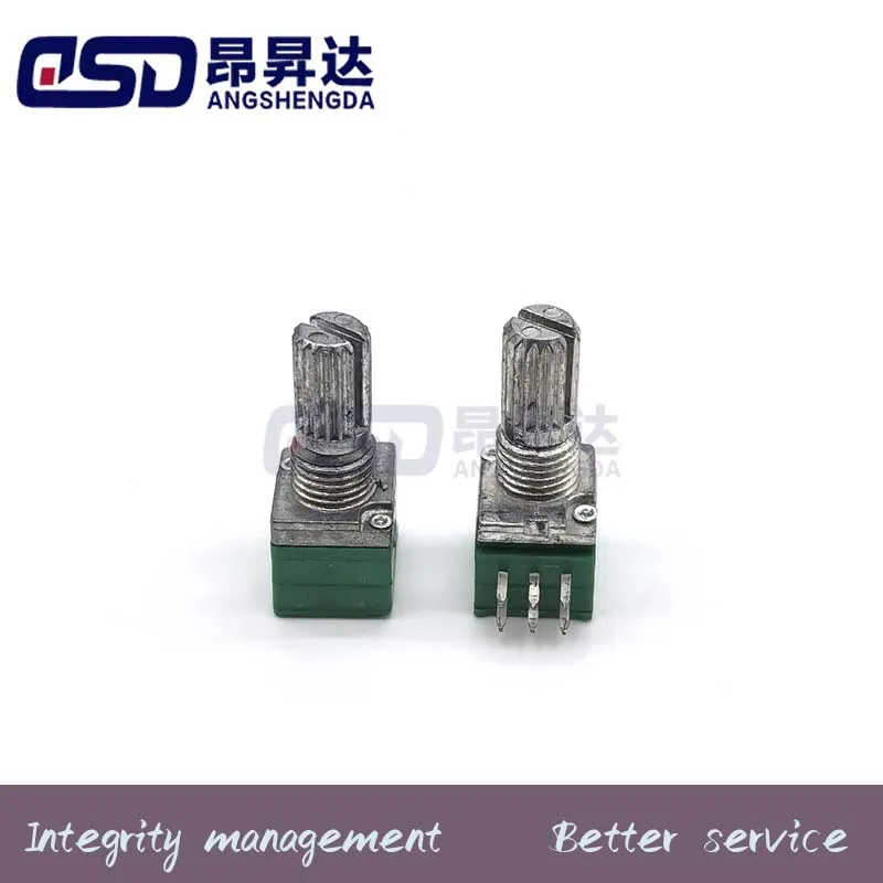 5pcs Amplifier sealing  potentiometer with audio shaft 15mm, 6pin, 5k, 10k, 20k, 50k, 100k, b5k, rk097, rk097g