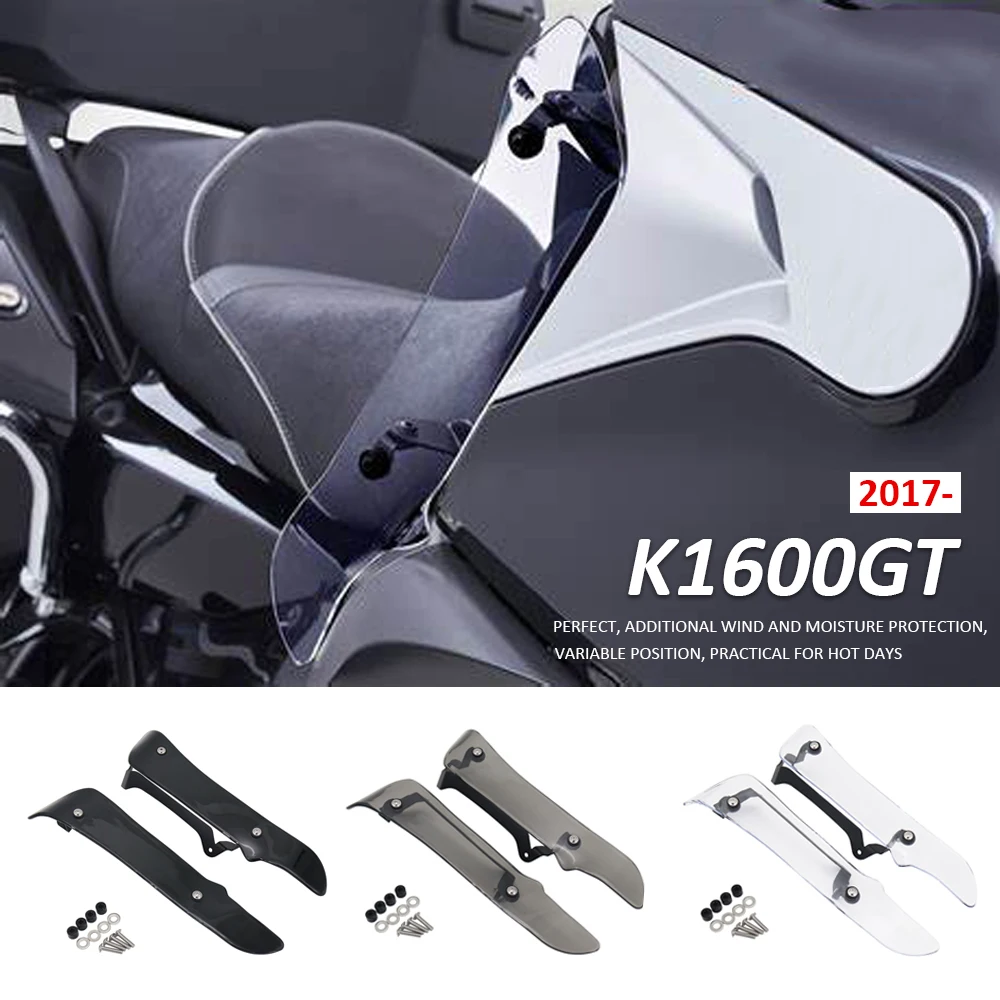 

NEW Motorcycle Side Deflector Windshield Windscreen Knee pads Wind Deflector For BMW K1600GT K 1600 GT k1600gt 2017-2021 2020