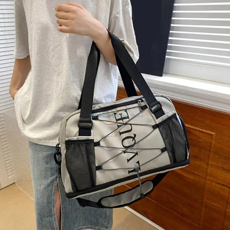 

340D Fitness Bag with Dry and Wet Separation Travel Bag Overnight Bag Swimming Bag Gym Bag Weekender Bag Sport Bag for Trip