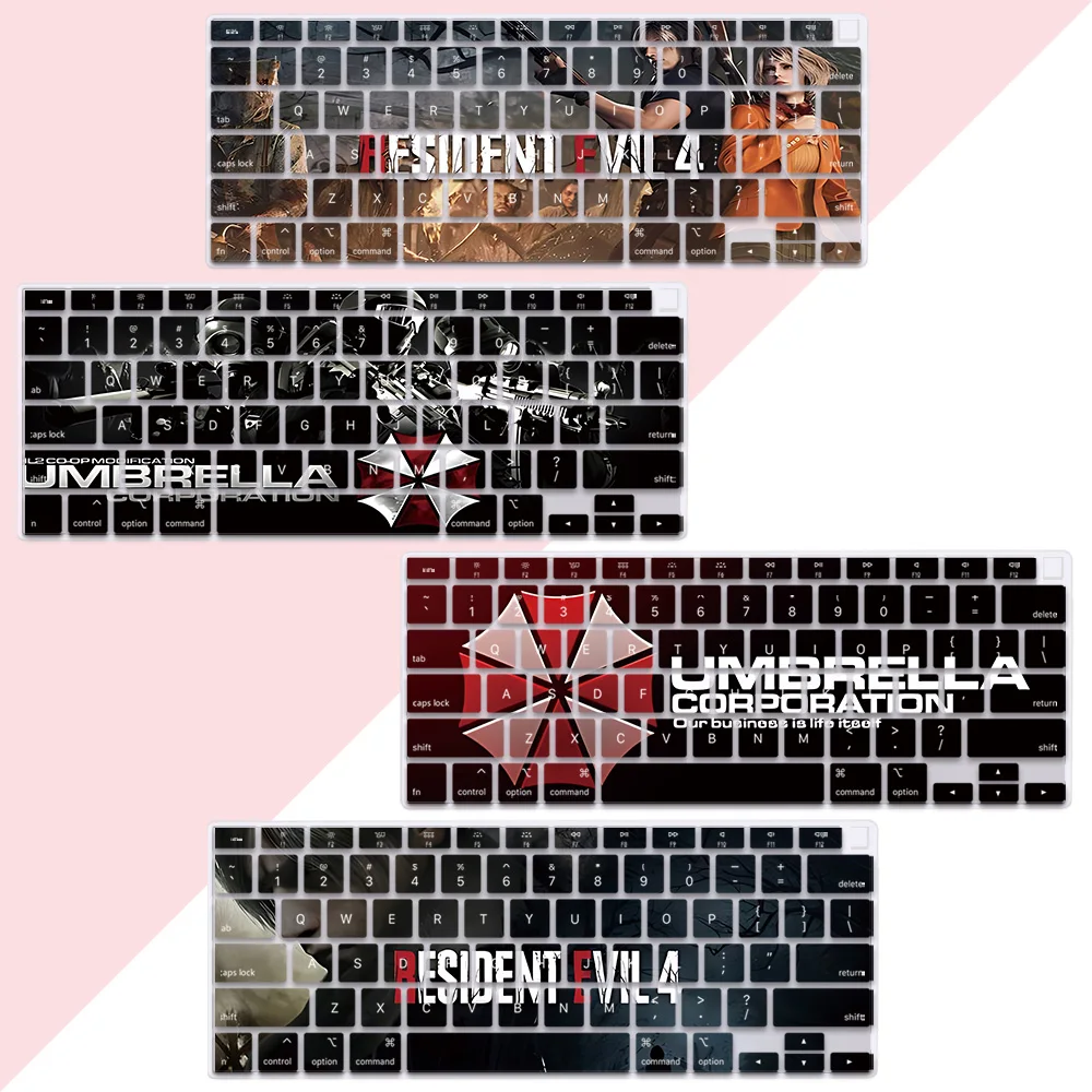 

US Layout Color Print Soft Silicone Residents Evil Movie Keyboard Cover For Macbook 2020 Air A2179 A2337