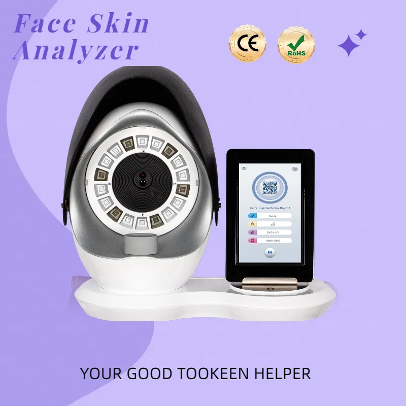 

3D Skin Scanner Care Facial Analyzer Monitor Machine AI Technology Aecurate Fast Magic Mirror Texture Pigmentation Acne Analysis