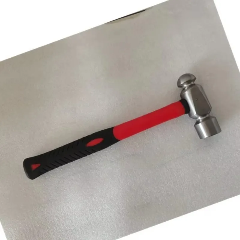 Martello a testa sferica non magnetico per utensili in titanio da 1 libbra con manico in fibra di vetro