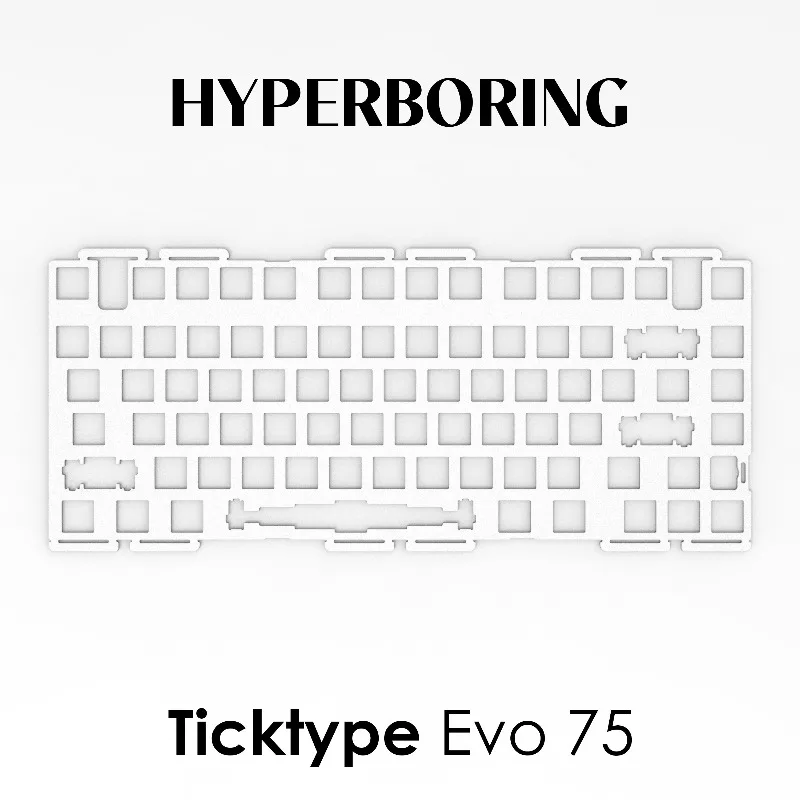 Ticktype Evo75 Mechanical Keyboard Positioning Plate PC PP FR4 Aluminum Customized Gaming Keyboard Accessory Positioning Board