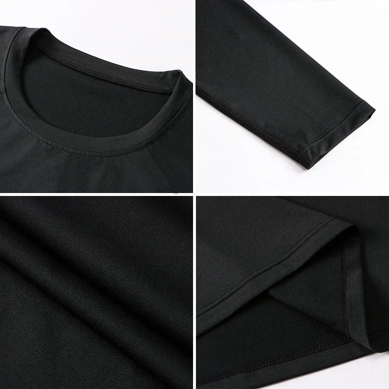 Maglia sportiva aderente uomo, maniche lunghe