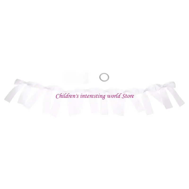 Phòng trẻ trang trí ruy băng vòng hoa đáng yêu bowknot kéo cờ chụp ảnh đạo cụ sinh nhật cung cấp 425f