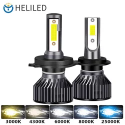 Car Headlight H7 LED Headlight 6000LM H11 LED Bulbs Lamps 3000K 4300K 6000K 8000K 25000K 48W H8 H9 Lamp Fog Lights